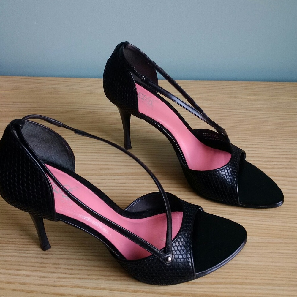 Carlos Santana HEAT Sandals Heels Black - 8.5M